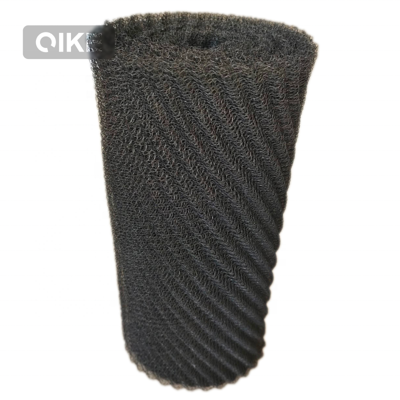 Quality Titanium Wire mesh foam remover materials Pure Nickel Stainless Steel Circle Knitted Wire Mesh netting For Demister pad