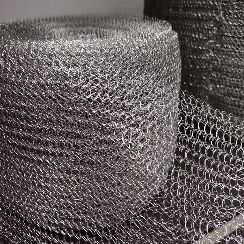 stainless steel knitted wire mesh foam netting demister oil-gas separator