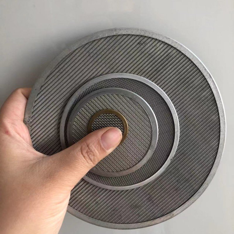 High Precision Stainless Steel Sintering Filter Disc Sintered Metal Filter With Gasket for Gas Liquid Oil Filtration