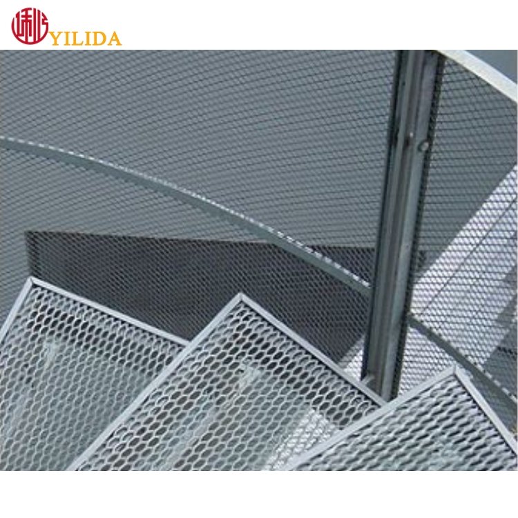Durable modern Perfab Expanded Metal Stair Railings and Balcony Screen Fence for indoor and outdoor