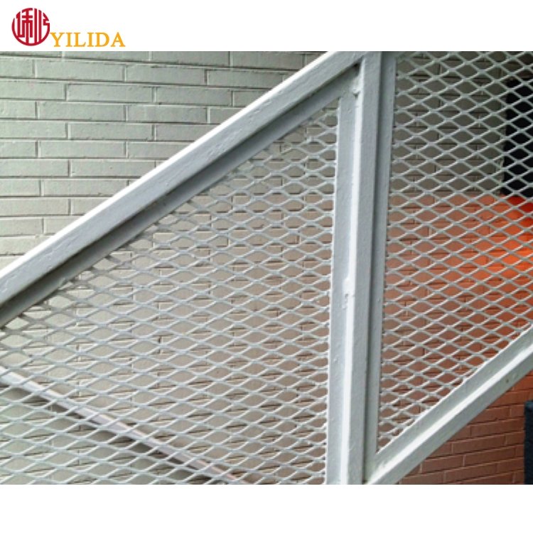 Durable modern Perfab Expanded Metal Stair Railings and Balcony Screen Fence for indoor and outdoor
