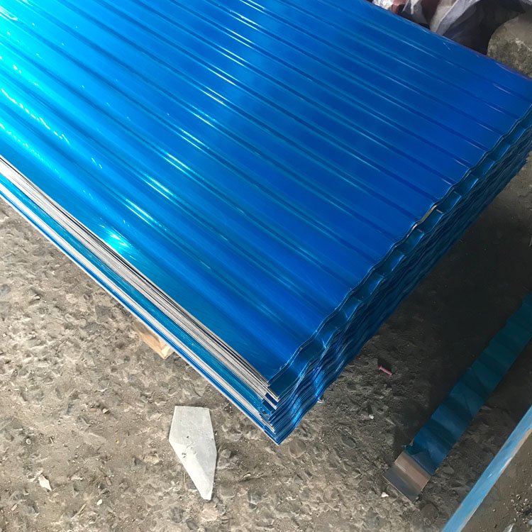 ASTM SGCC/CGCC stone coated wave corrugated galvanized steel sheet tile in coil for Villa