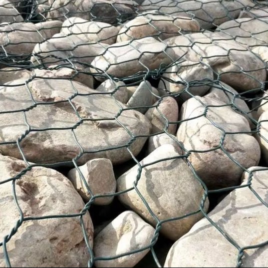 Factory Direct Supply 2.7mm Galvanized PVC Coated Gabion Wire Mesh 2X1X1 Hexagonal Gabion Iron Wire Mesh for Sale
