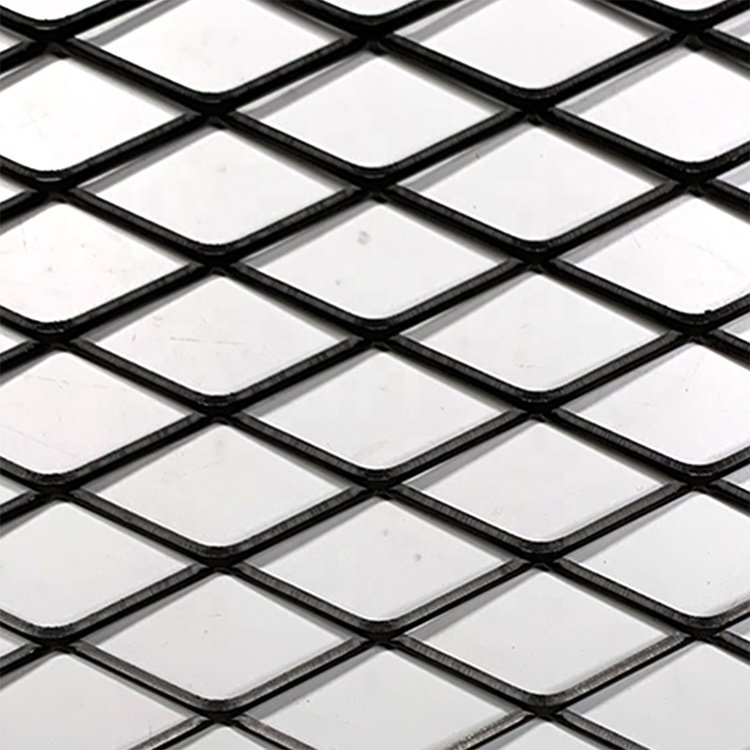 High tensile strength electro galvanized aluminium mesh protected expanded metal mesh