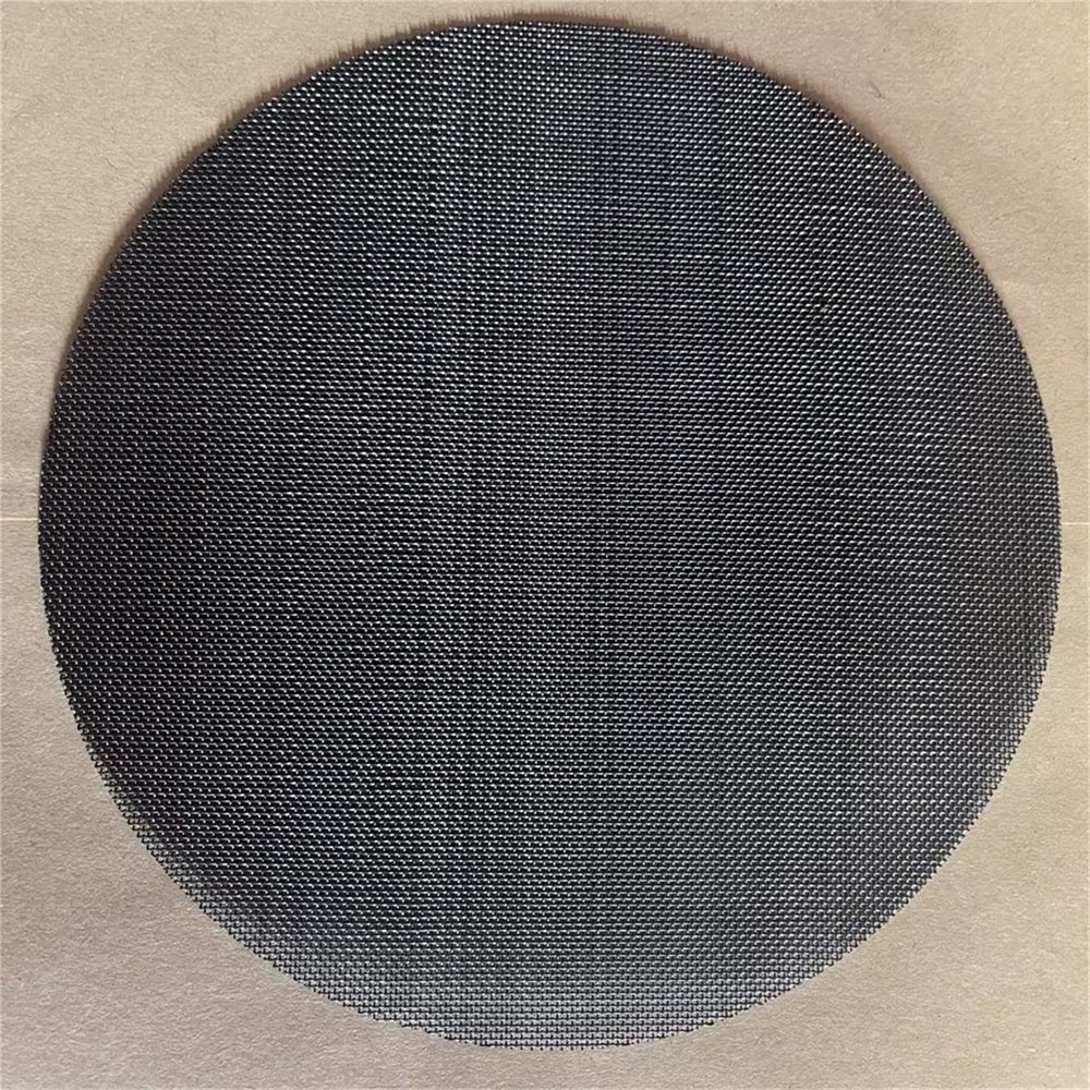 Black Wire Cloth 20 30 40 50 60 70 80 Mesh Black Iron Wire Mesh Extruder Screen Pack Filter Disc/Screen