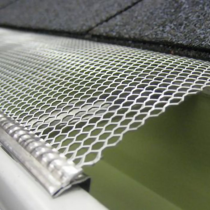 Gutter Guard Leaf Guards Sheet Wholesale Aluminum Stainless Steel Expanded Metal with 0.7mm Thickness Smooth Perforated Mesh