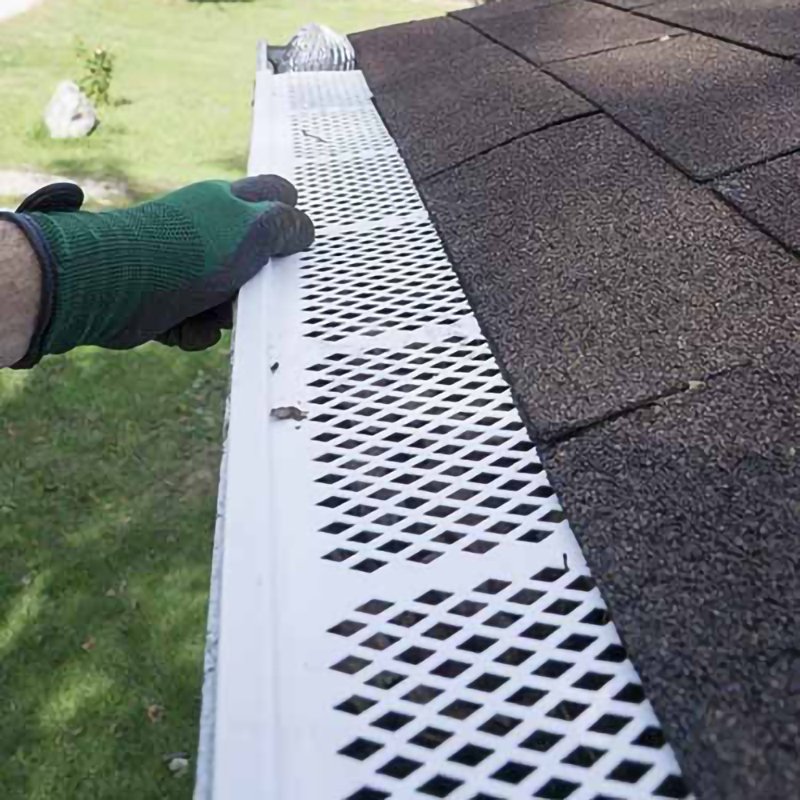 Gutter Guard Leaf Guards Sheet Wholesale Aluminum Stainless Steel Expanded Metal with 0.7mm Thickness Smooth Perforated Mesh