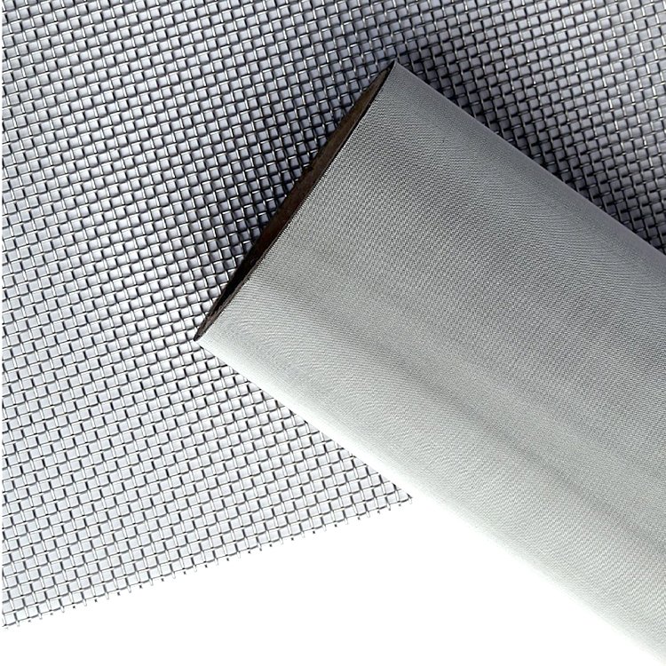High Quality 80 100 200 Mesh Count 201 304/304L/316/316L Plain Weave Stainless Steel Woven Wire Mesh