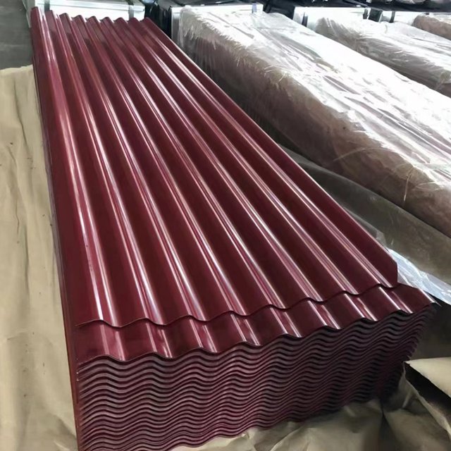 china hot sale Color coated maquina para hacer calaminas prepainted PPGI steel coil aluzinc corrugated roofing sheets