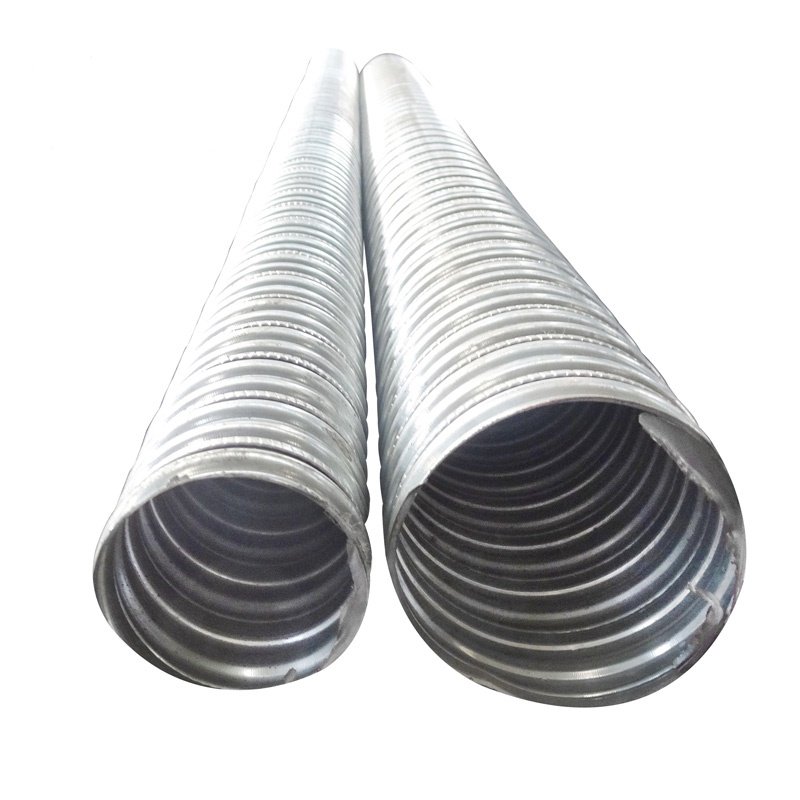 OEM Prestressed Protection Spiral Duct Corrugated Pipe Metal Steel Pipe For Prestressed Concrete Bridge Galvanised Sheet