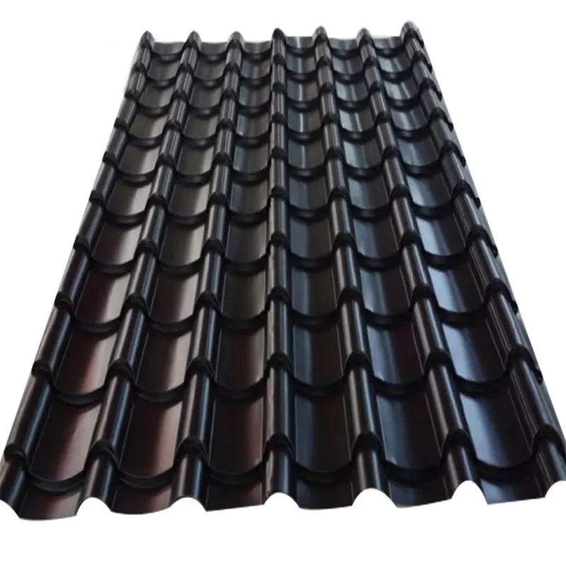 915T colour coated corrugated steel roofing sheet For Corrugated Metal Roofing from China