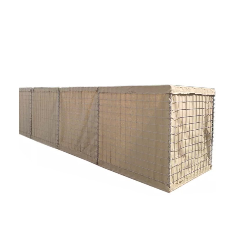 Security Base Blast Wall Collapsible Defense Fort Bunker Blast Cage With Sandbag Steel Wire Mesh Net Lock Buckle