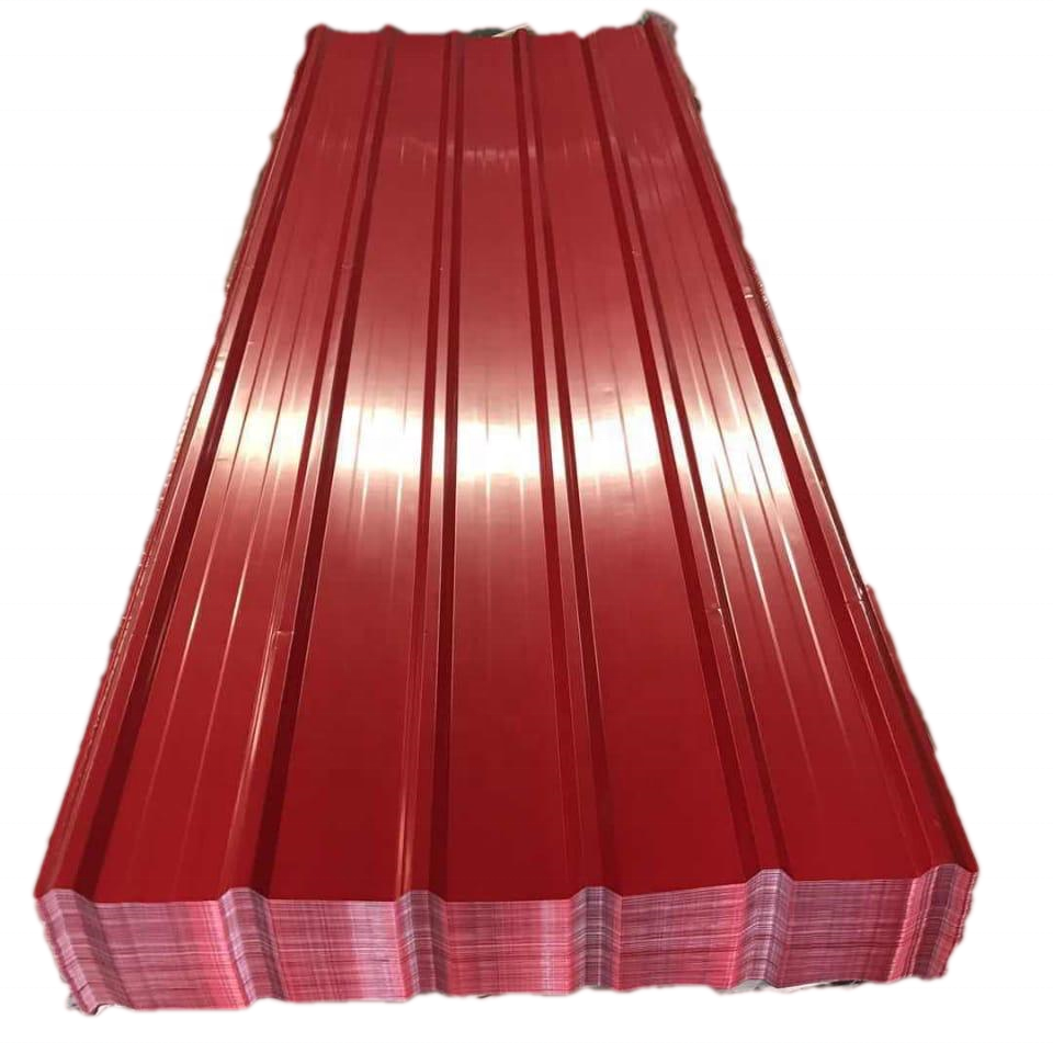 Cheap GI Corrugated Steel Sheet Zinc coated colorful roofing steel corrugated sheet metal roofing for sale