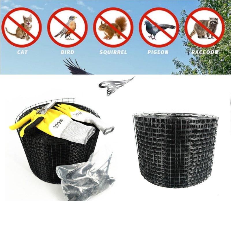 Welded Bird-Proofing Wire Mesh Your Solar panels 6" 8" 10"x30m Guard Protect Solar Panels from Pest Birds Solar Panel Mesh