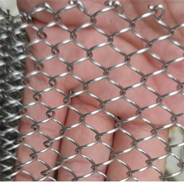 High Quality Colorful Woven Chain Drapery Fabric Decorative Interior Metal Screen Wire Mesh for Hotel & Restaurant