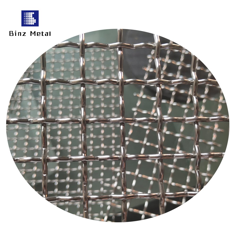 304 316 Standard Stainless Steel Wire Mesh Wire Mesh Crimped Mesh