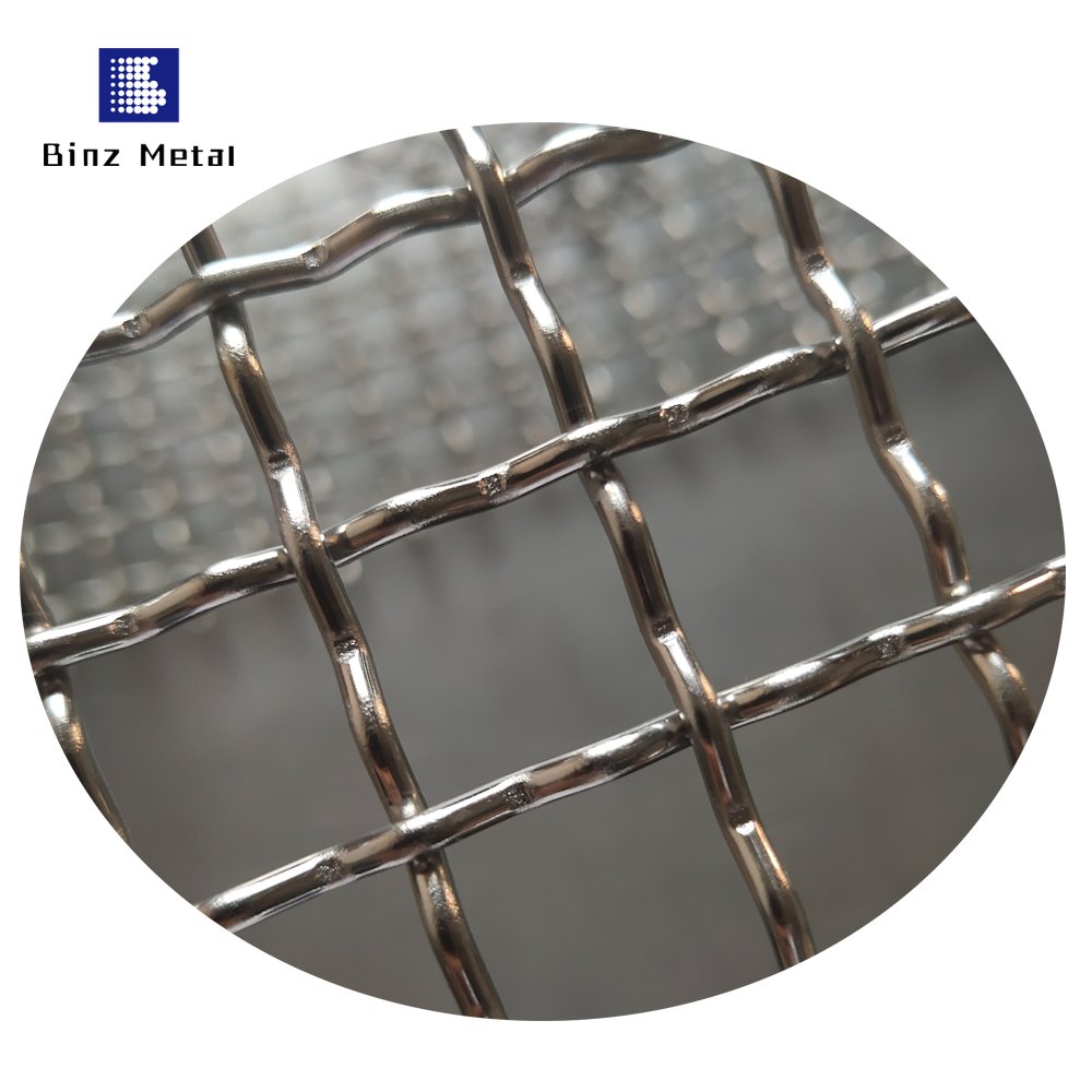 304 316 Standard Stainless Steel Wire Mesh Wire Mesh Crimped Mesh