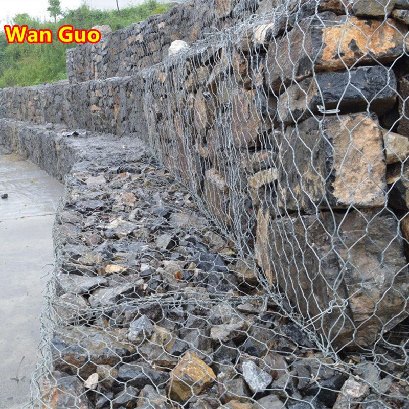 Manufacturer Rockfall Protection Woven Wire Mesh Galvanized Gabion Mesh
