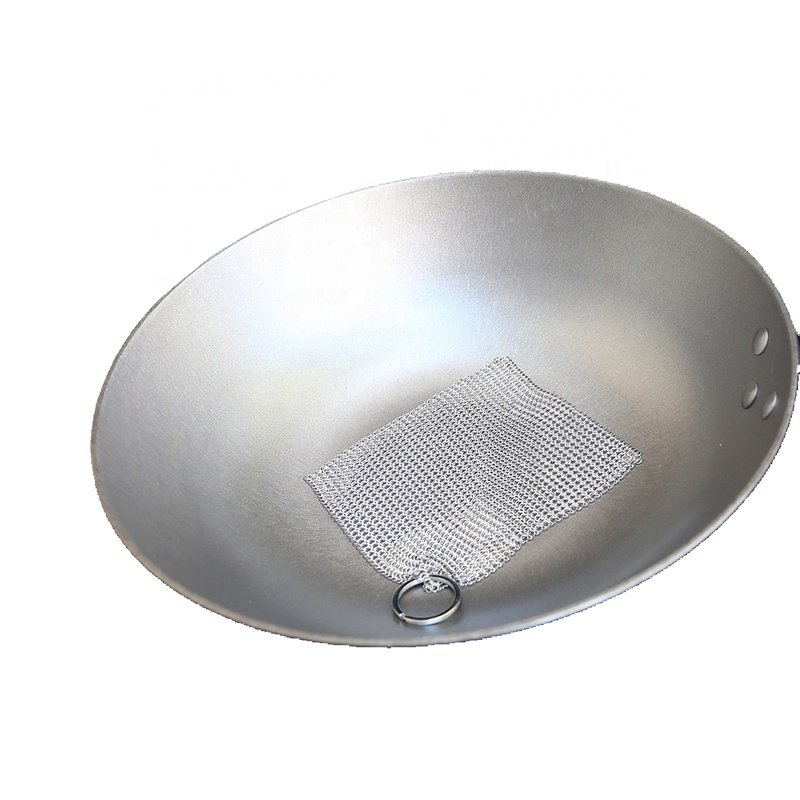 316L ChainMail Stainless Steel Scrubber Pot cleaning Washing Cast Iron Pan Ring Mesh Chainmail Scrubber