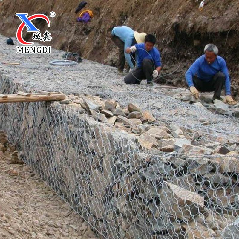 Custom size Galvanized hexagonal Gabion mattress for reinforced gabion wall