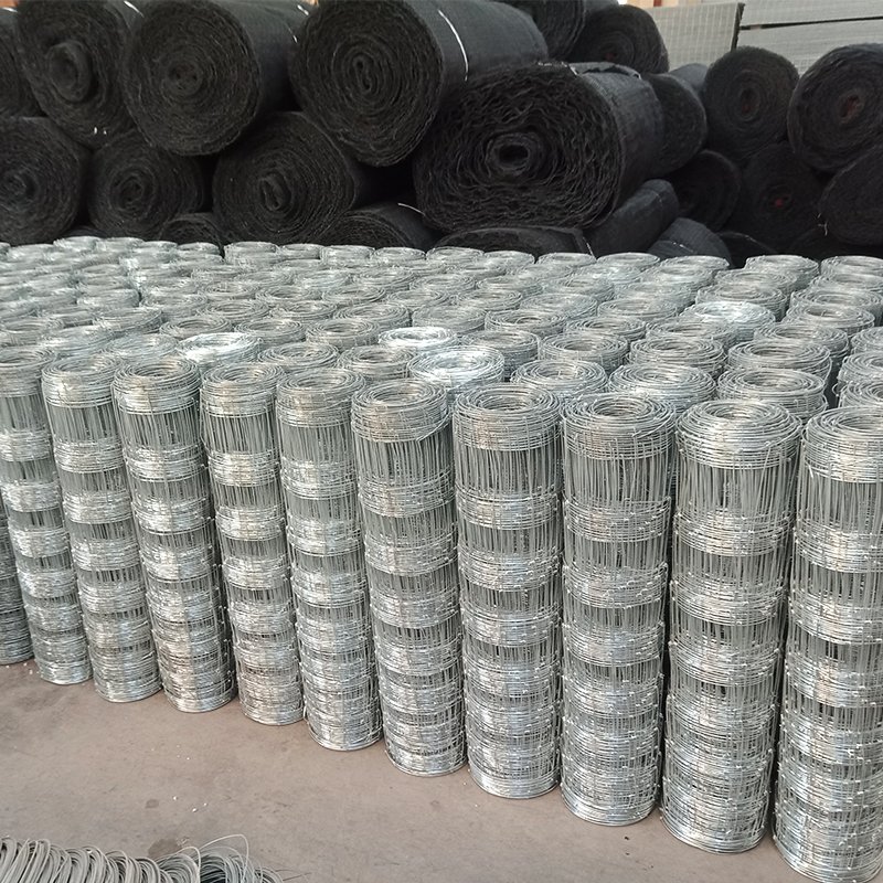 Galvanized fixed knot fence grassland fence hog wire farm wire sheep fence