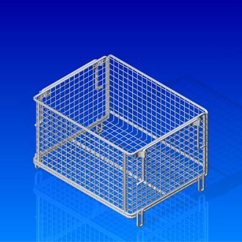 Customizable 304 Stainless Steel Wire Mesh Baskets for Kitchen Anti-Corrosion 304 Stainless Steel Kitchen Mesh Baskets