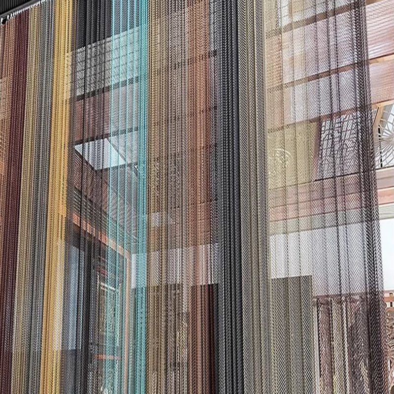 aluminum metal mesh curtain/crimped woven wire mesh/stainless steel crimped wire mesh