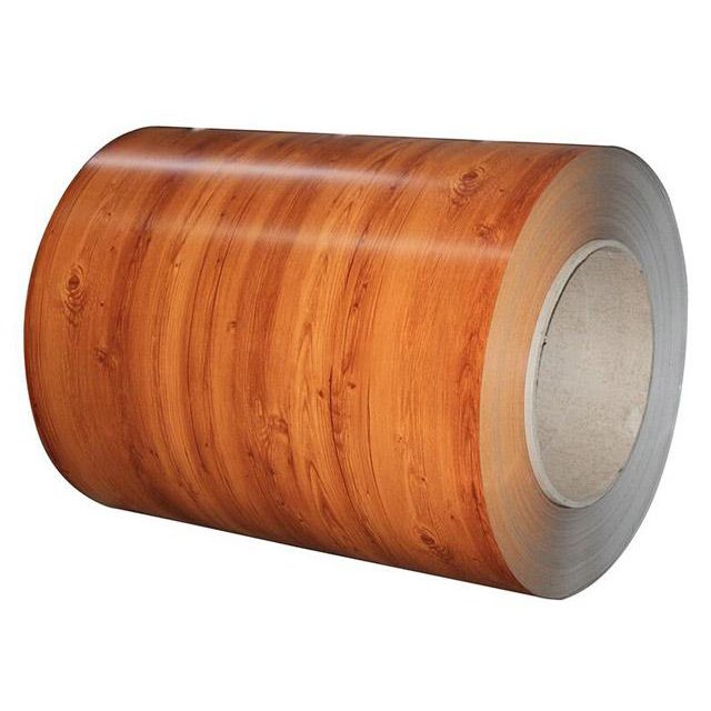 galvanized steel coils prepainted gi steel coil with wood grain color coating