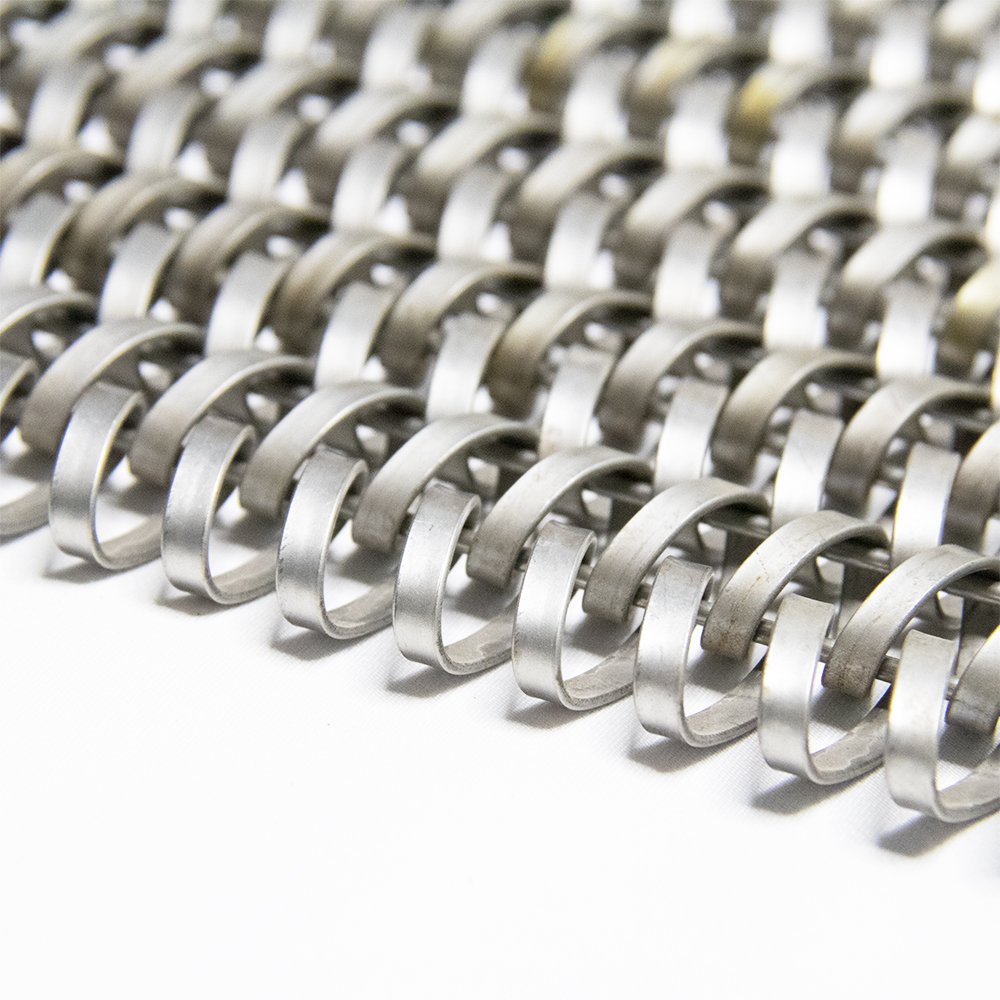Professional stainless steel 304 wire woven spiral mesh grid conveyor belt