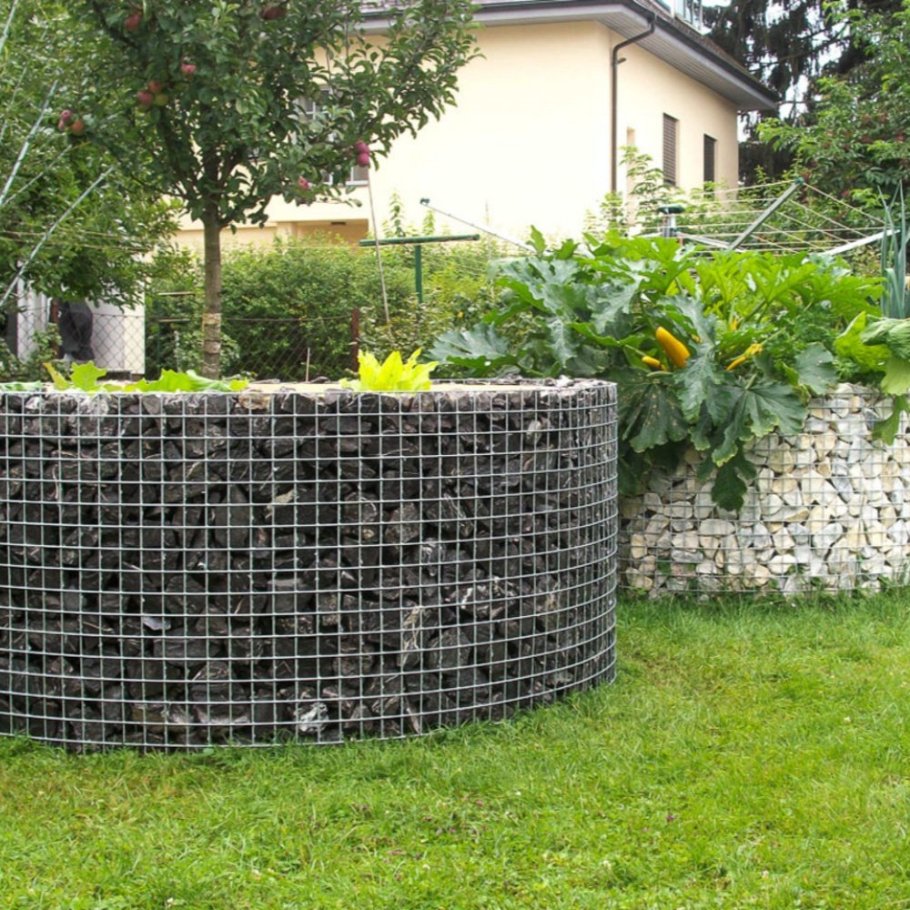 Wire Mesh Welded Gabion curved gabion mesh box basket