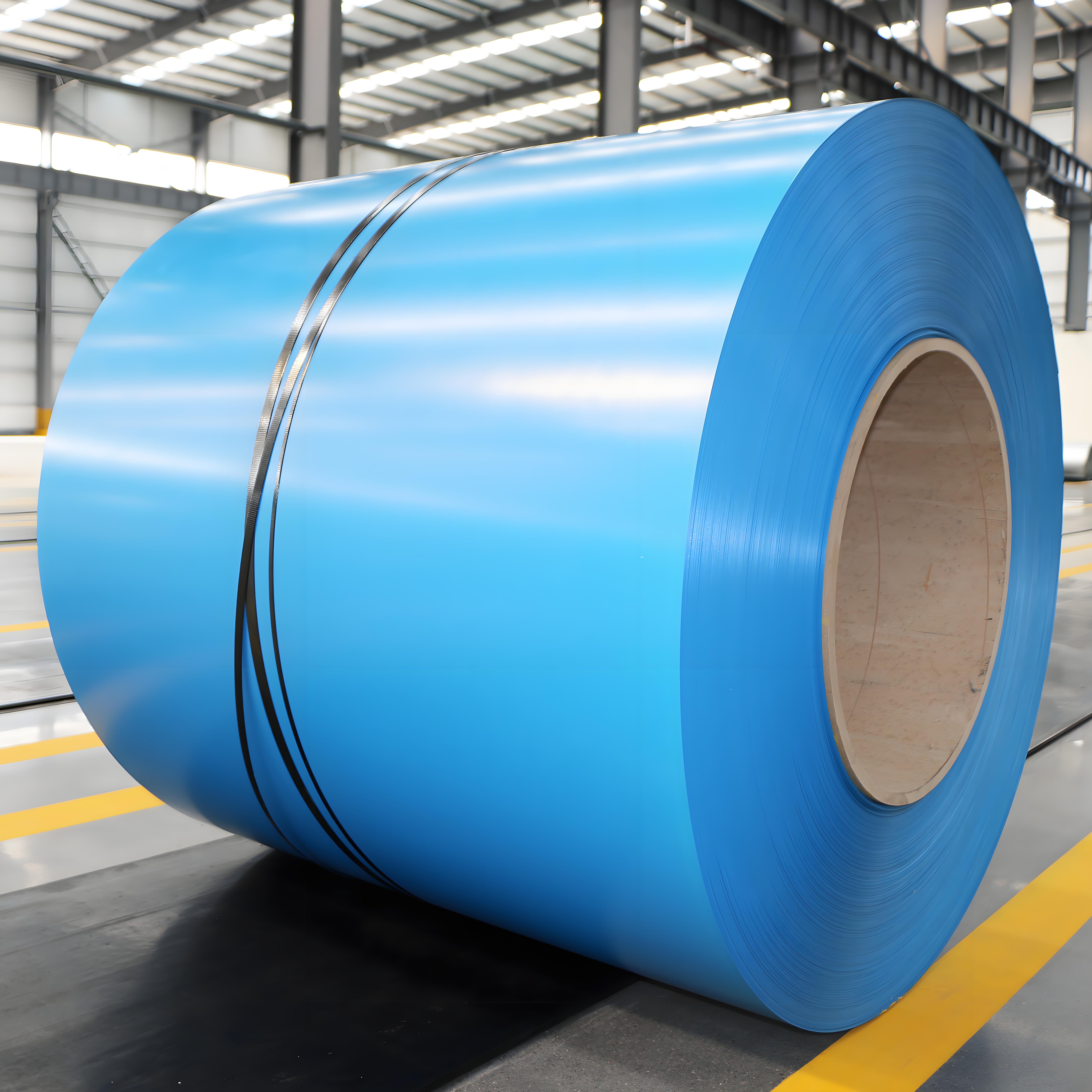 factory direct high quality PE PVDF ppgl color coated zinc iron roll prepainted galvanized steel ppgi coil for roofing sheet