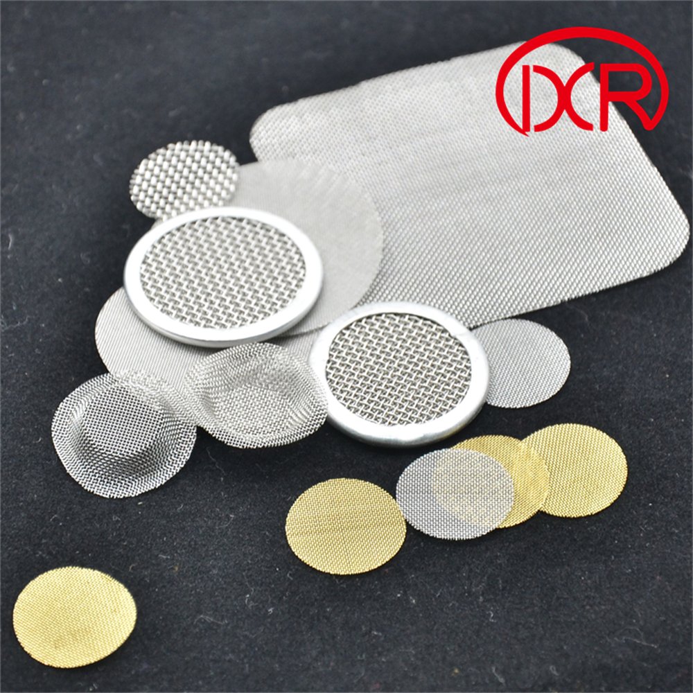 Metal Woven 1 Centimeter Pipe Mesh Stainless Steel Filter Disc Plastic Filtering Black Silk Cloth Wire Mesh