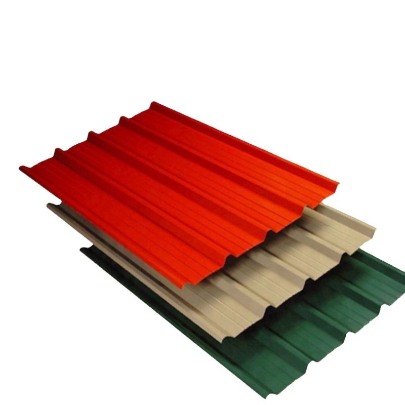 Color Coated PPGI Galvanized Corrugated Iron Sheet Zinc Metal Roofing Steel Plate GI Corrugated Roofing Sheets