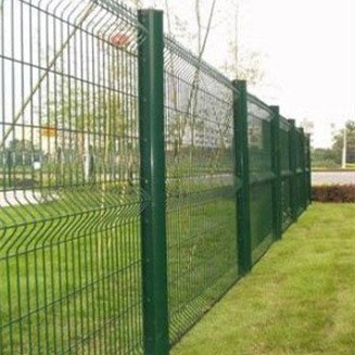 Welded Iron Wire Mesh Material Wire Mesh Panels Green 3D Fence For House