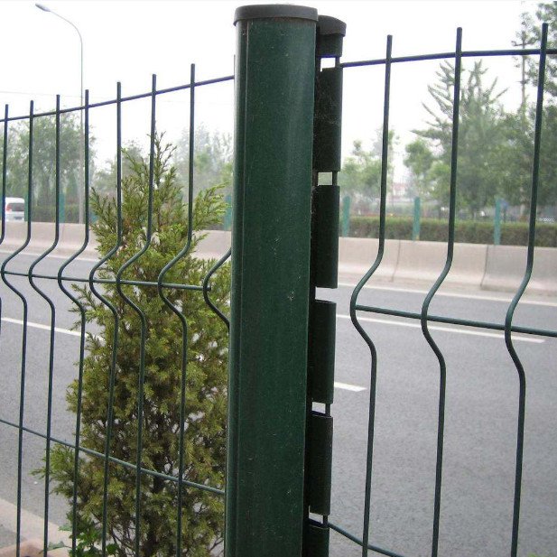 Welded Iron Wire Mesh Material Wire Mesh Panels Green 3D Fence For House