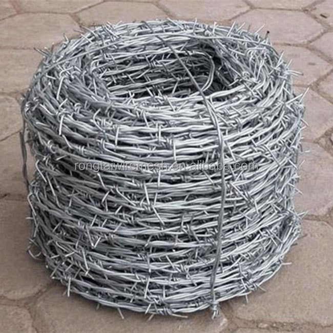 500m per roll pvc coated 2.5 mm 12 gauge barbed wire algeria