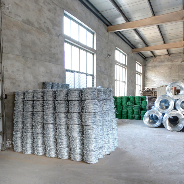500m per roll pvc coated 2.5 mm 12 gauge barbed wire algeria