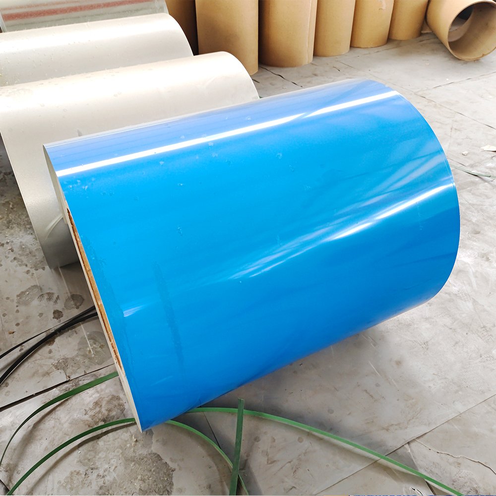 red matt wrinkle ppgi white colour 9002 iron color coated prepainted steel coil flower pattern sgcc coil