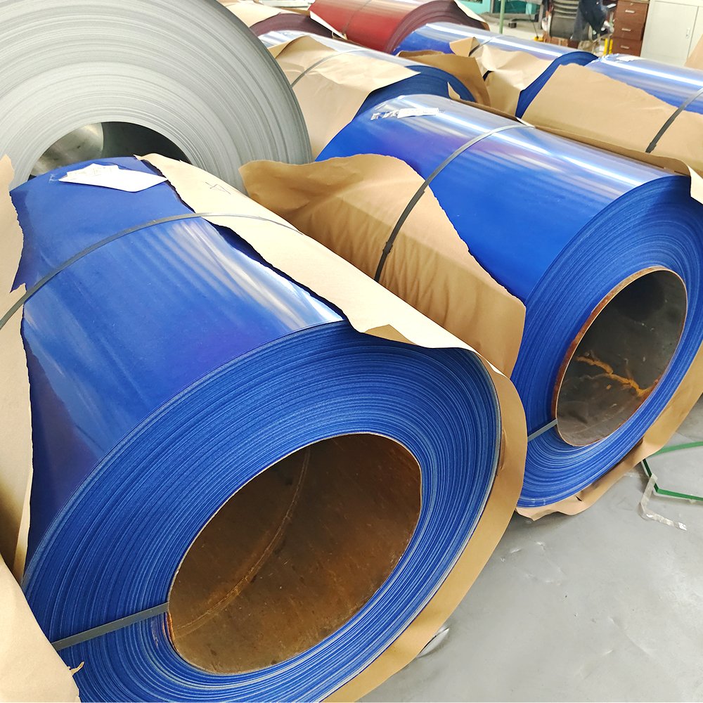 red matt wrinkle ppgi white colour 9002 iron color coated prepainted steel coil flower pattern sgcc coil