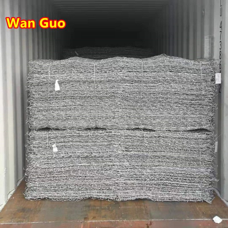 Manufacturers Price Gabion Stones Cage Retaining Wall Strong Screen Hexagonal Wire Mesh Baskets Galvanized Gabion Box For Sale