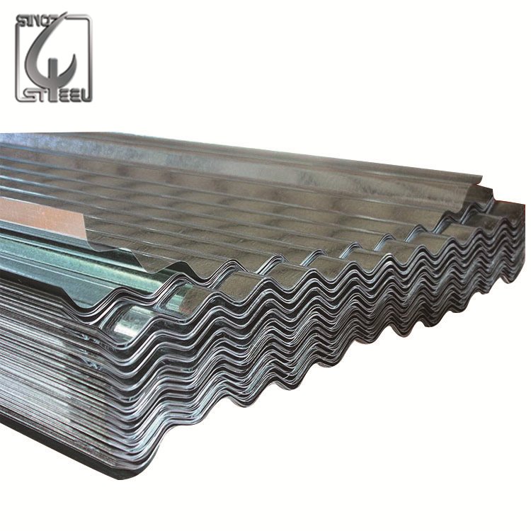 Corrugated Metal Roofing 14 Gauge 0.45mm Zinc Roof Galvanized Steel Sheet