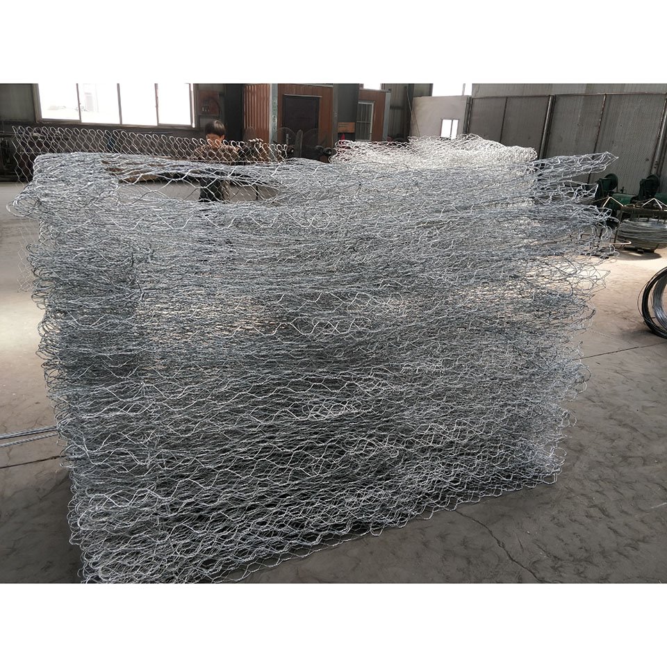 Galvanized PVC Woven Gabion Mesh for River regulation Gabion basket