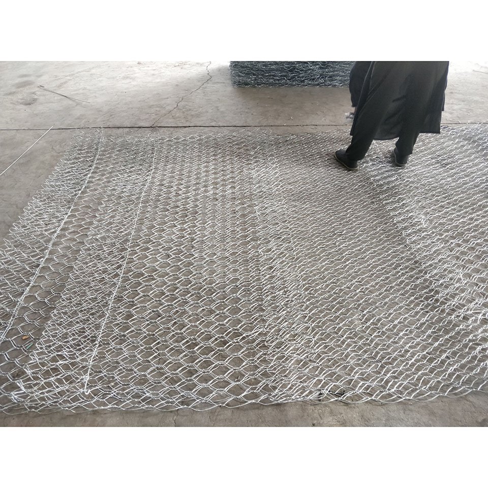 Galvanized PVC Woven Gabion Mesh for River regulation Gabion basket