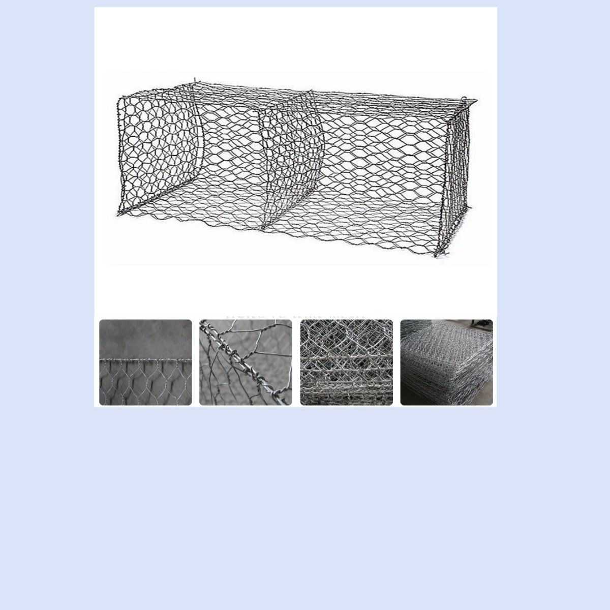 more cheap protecting slope high quality PVC coated galvanized 1x1x1 hexagonal wire mesh gabion box for flood control supplier