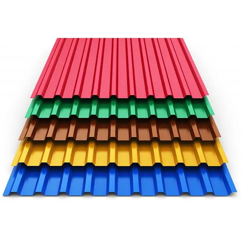 RAL 5012 PPGI Corrugated Steel Roofing Sheet Coated Corrugated Steel PPGI/PGL Sheets Cutting Punching Certified BIS JIS ROHS