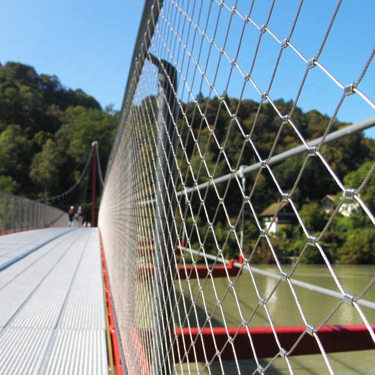 High Tensile Strength Flexible Bird Cage Stainless Steel Wire Rope Mesh Net Aviary Mesh in Expanded Style for Parrots