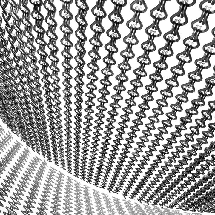 304 316 316L Stainless Steel Welded Ring Mesh Chainmail Screen Curtain