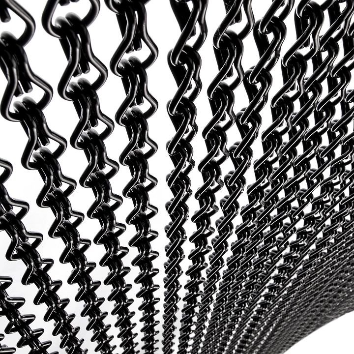 304 316 316L Stainless Steel Welded Ring Mesh Chainmail Screen Curtain