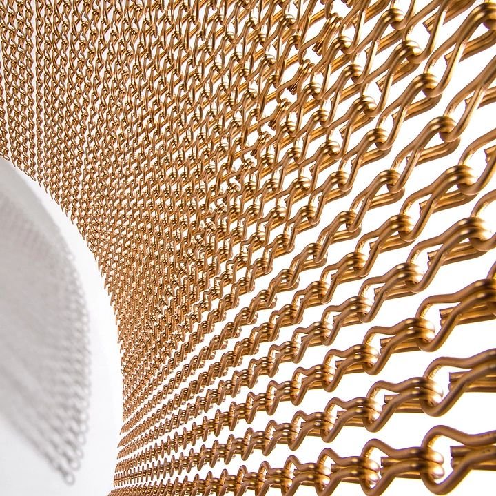 304 316 316L Stainless Steel Welded Ring Mesh Chainmail Screen Curtain