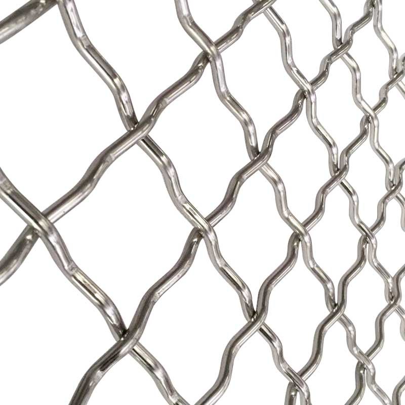 SS316 Crimped Woven Corrugated Wire Mesh Stainless Steel Crimped Woven Wire Mesh Embossed Weave Mesh